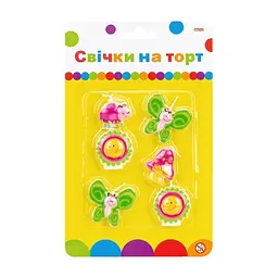 Свічка Maxi Весна 6 шт на торт (MX624030)