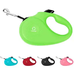 Повідець-рулетка Collar для собак, розмір XS, 12 кг, 3 м, світловідбивна стрічка, салатовий