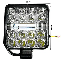Фара LED Далеке Світло та Стробоскоп 12-24V 6-32W Червоно-Синій 1 шт. (MINIZY-F-BS-WR) - мініатюра 2