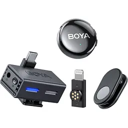 Мікрофонна радіосистема Boya BOYALINK 3-04 USB-C/Lightning [153344]