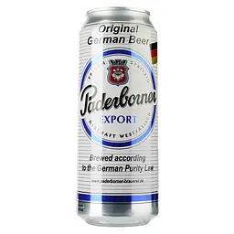 Упаковка пива Paderborner Export світле 5.5% 12 л з/б (0.5 л х 24 шт.) - мініатюра 2
