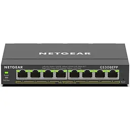 Комутатор GS308EPP 8xGE PoE, 123Вт, WebSmart NETGEAR teh0018245