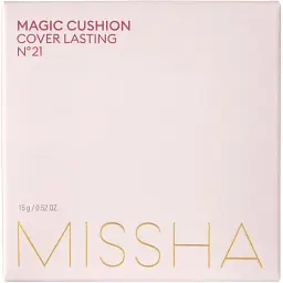 Тональний крем-кушон Missha M Magic Cushion Cover Lasting SPF 50+/PA+++ відтінок 21 (Light Beige) 15 мл - мініатюра 3