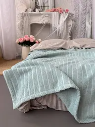 Покривало Zeintex Palermo махрове бавовняне ментолове 200х210 см