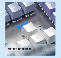 Клавіатура ігрова механічна Aula Mechanical F-2088 PRO Blue-Purple, +10 keys White, KRGD Blue - мініатюра 6