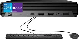 Комп'ютер персональний неттоп HP Pro 400-G9 Mini Intel i3-13100 8GB F512GB UMA WiFi кл + м 3р Win11P (884V0EA) - мініатюра 2