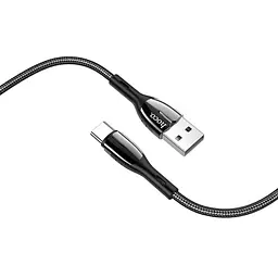 Кабель Hoco U89 Pisces Cable USB to Type-C 3A 1,2m Black