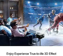 Перезаряджувані активні 3D-окуляри JMGO підтримка лише 3D-проекторів JMGO DLP-Link Laser TV - мініатюра 2