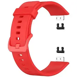 Ремінець DK для Huawei Watch Fit / Fit SE Silicone Sport Full Light Classic (red) - мініатюра 2