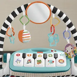 Килимок-ігровий центр Fisher-Price Натискай та грай з технологією Smart Stages блакитний (HRB13) - мініатюра 5