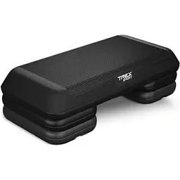 Степ платформа Trex Sport TX-038PAS до аеробіки 3-рівнева чорна