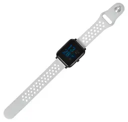 Спортивний ремінець Primo Perfor Sport для годинника Xiaomi Huami Amazfit Bip/Amazfit GTS Grey White - мініатюра 4
