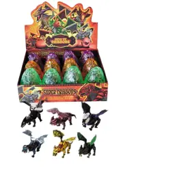 Іграшка-сюрприз у кулі «Дракон» помаранчевий, Dino Toys