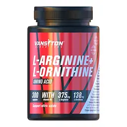 Амінокислота L-Arginine + L-Ornithine, 300 капсул Vansiton fit0018667 - мініатюра 1