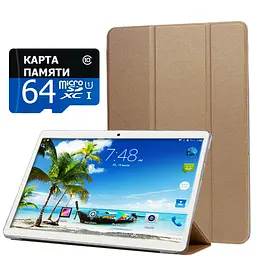 Планшет-телефон Hoozo MT116 2GB RAM Gold + Чохол-книжка + Карта пам'яті 64GB - мініатюра 2