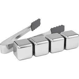 Металеві камені для віскі Circle Joy 4pcs (CJ-BK03) [108899]
