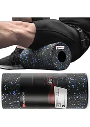 Роллер масажер (валик, ролик) гладкий Hop-Sport EPP 33см HS-P033YG чорно-синій - мініатюра 5