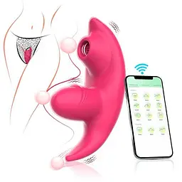 Смарт-вібратор для трусиків Love Spouse Tongue силіконовий 112 мм Рожевий - мініатюра 1