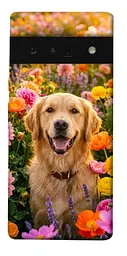 TPU чохол Demsky Flowery labrador для Google Pixel 6 Pro