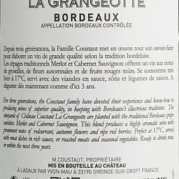 Вино Chateau Coustaut La Grangeotte AOP Bordeaux, червоне, сухе, 0,75 л (917832) - мініатюра 6