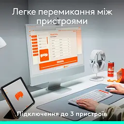 Клавіатура Logitech POP Icon Keys Bluetooth UA Rose (920-013073) [120870] - мініатюра 6