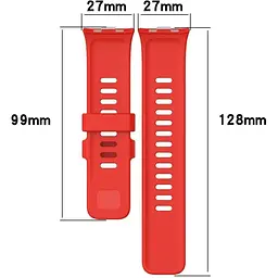 Силіконовий ремінець BeCover для Xiaomi Redmi Watch 4 Red (711503) - мініатюра 6