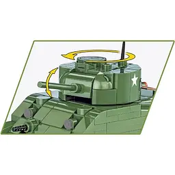 Конструктор Cobi Друга світова війна Танк M4 Шерман, 312 деталей (COBI-2715) - мініатюра 4