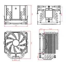 Кулер до процесора ID-Cooling SE-226-XT Black - мініатюра 7