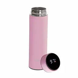 Термос питьевой с индикатором Adler AD-4506-pink-LED 473 мл розовый