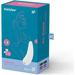 Вакуумний стимулятор Satisfyer Curvy 2+ White - мініатюра 7