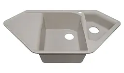 Кухонна мийка Adamant Spirit 1000x500x225 Бежевий avena 357223 - мініатюра 2