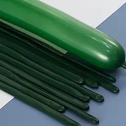 Надувні довгі повітряні кульки (моделювальні) UN.UW 100 шт наповнення повітрям підходять для створення фігур Темно-зелений - мініатюра 2