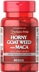 Горянка і Мака Puritan's Pride Horny Goat Weed with Maca 500 мг/75 мг 60 капс