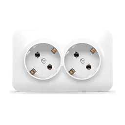 Розетка Videx BINERA IP20 зовнішня 2ая із заземленням біла (VF-BNS22G-W) - мініатюра 2