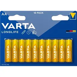 Батарейка Varta AA Varta Longlife лужна x 10 (04106101461)