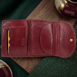Жіночий гаманець Tony Perotti з натуральної шкіри Italico 2058 rosso (90690) червоний - мініатюра 4