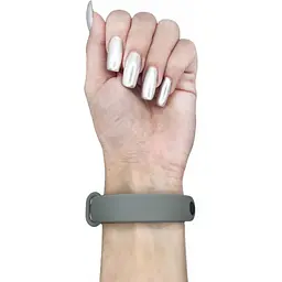 Силіконовий ремінець BeCover для Xiaomi Mi Smart Band 9 Light Gray (711961) - мініатюра 4