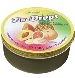 Льодяники Woogie Fine Drops Exotik Geschmack 200г - мініатюра 2