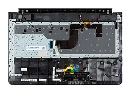 Клавіатура для ноутбука Samsung (RC510) Чорна, (Сіра верхня частина)