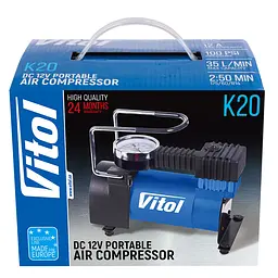 Компресор автомобільний Vitol 35 л (K-20) - мініатюра 2