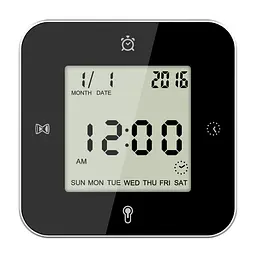Годинник настільний Technoline WT344 Black/Silver (WT344), Чорний - мініатюра 5