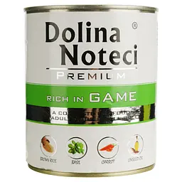 Вологий корм для собак Dolina Noteci Premium з дичиною 800 г - мініатюра 2