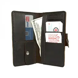 Чоловічий шкіряний портмоне Gofin 18х10 см acs0011971 - мініатюра 2
