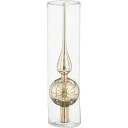Ялинкова верхівка Mica Decorations скляна 31 см золотиста дзеркальна (1179380)