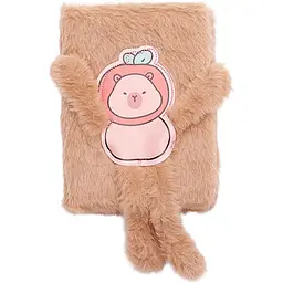 Блокнот А6 ZiBi Capybara Kids Line плюшевий клітинка 80 аркушів (ZB700014) - мініатюра 4