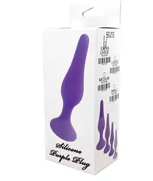 Анальна пробка B-Series Silicone Plug Purple, XL - мініатюра 5