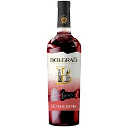 Винний напій Bolgrad Шато Де Він напівсолодкий червоний 10% 0.75 л