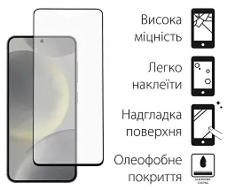 Скло захисне Dengos Full Glue Samsung Galaxy S24 (black) (TGFG-351)