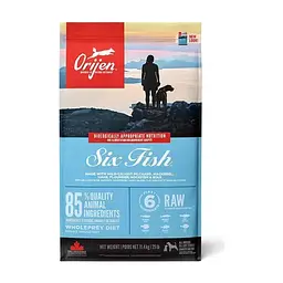 Сухий корм для собак Orijen 6 Fish 11.4 кг (0064992183127)