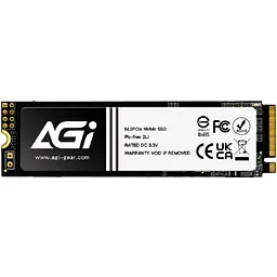 SSD 2Tb AGI AI818 M.2 2280 PCIe Gen 4x4 NVMe 1.4 QLC, Retail - мініатюра 2